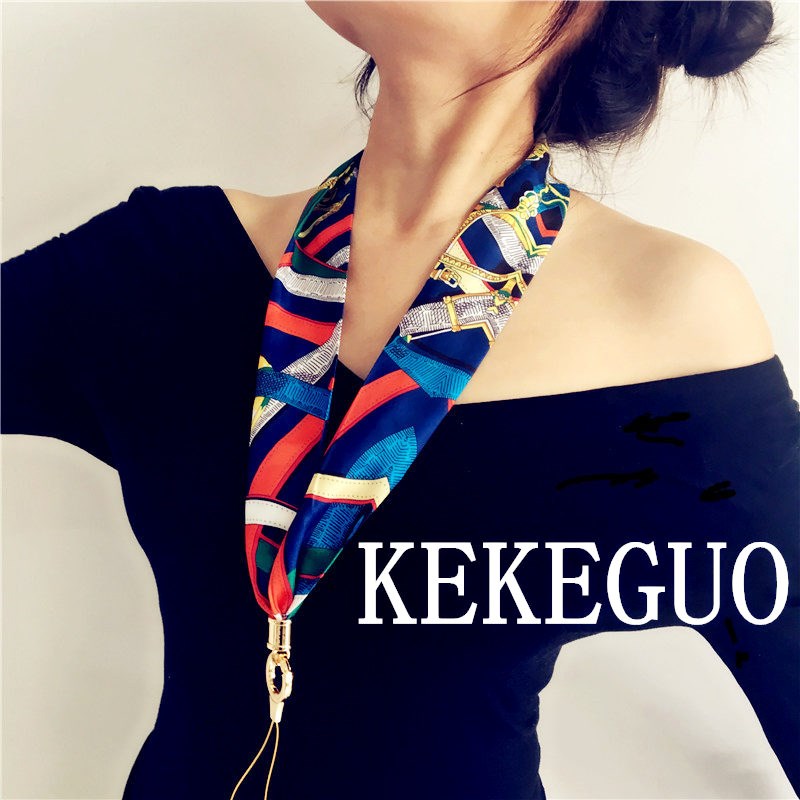 手機掛繩 絲巾緞帶蘋果X 8plus 6s通用掛脖子長夏少女風韓版新款