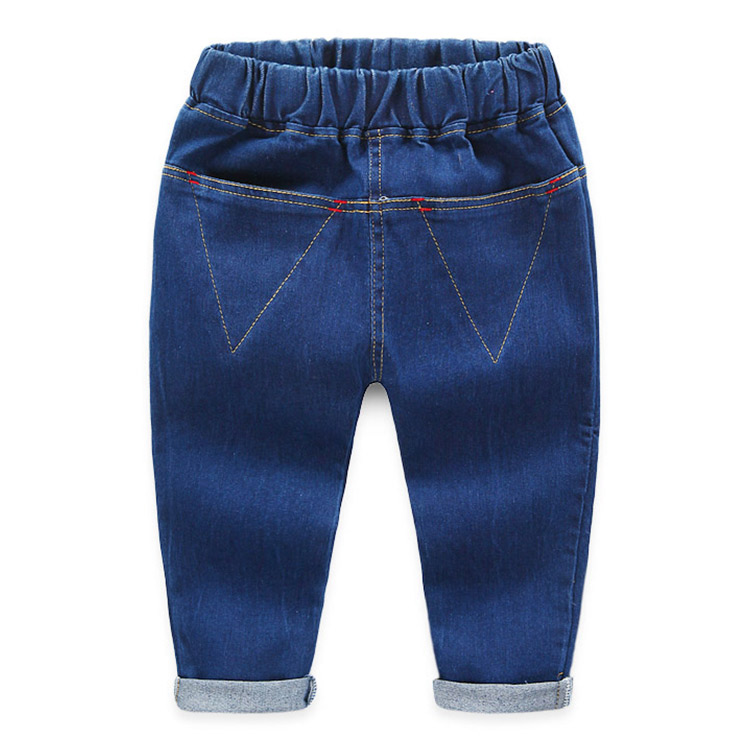 寶寶簡約牛仔褲 秋裝新款男童童裝 兒童正反相同褲子kz-8112