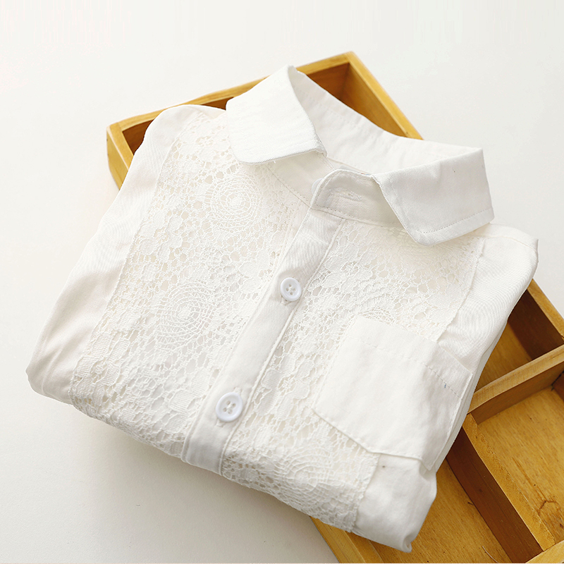 寶寶鏤空襯衫 春裝日系新款童裝女童裝兒童蕾絲襯衣潮tx-6481